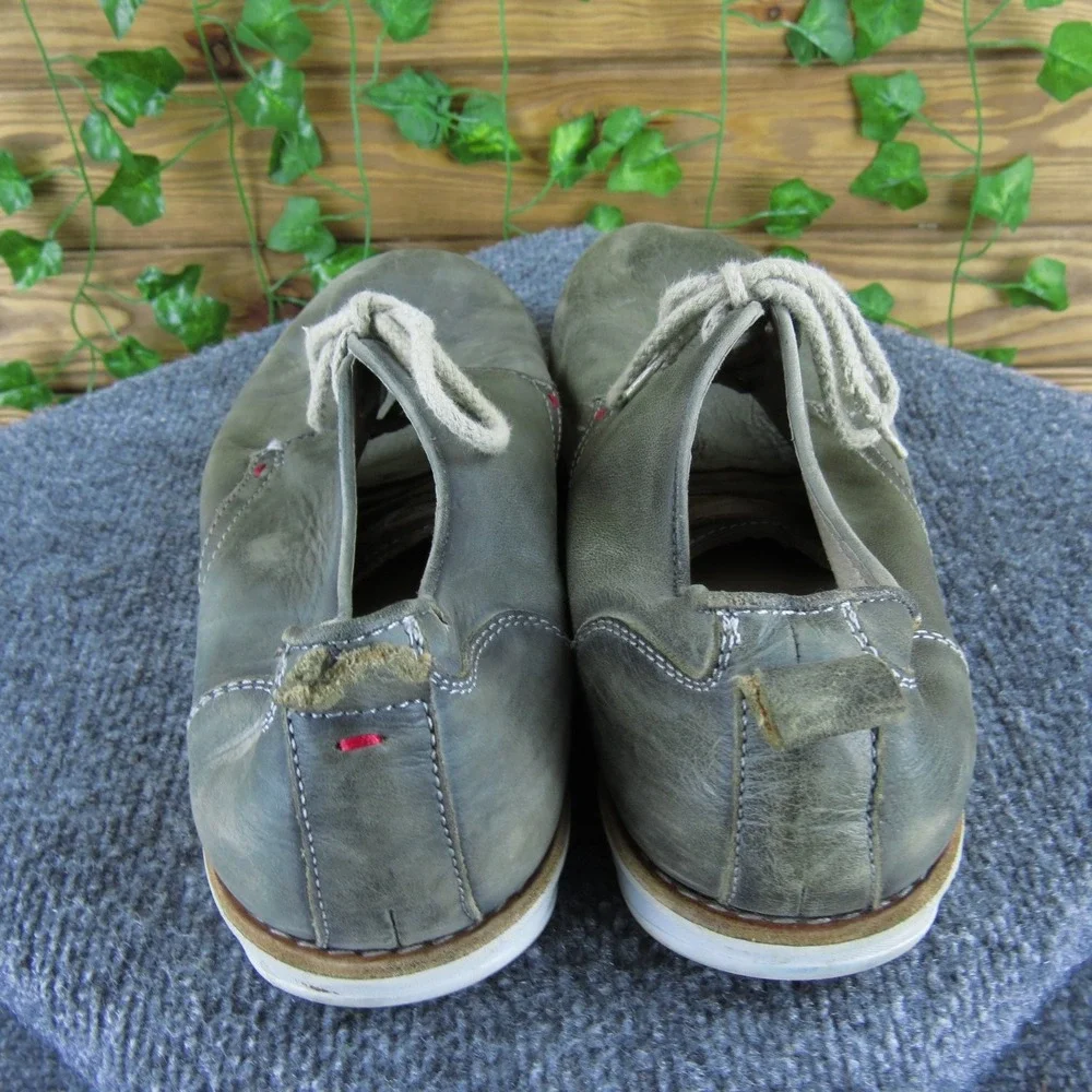 Pikolinos Men's Casual Shoes Gray Leather Size 44 M‎ Lace-Up Comfortable
